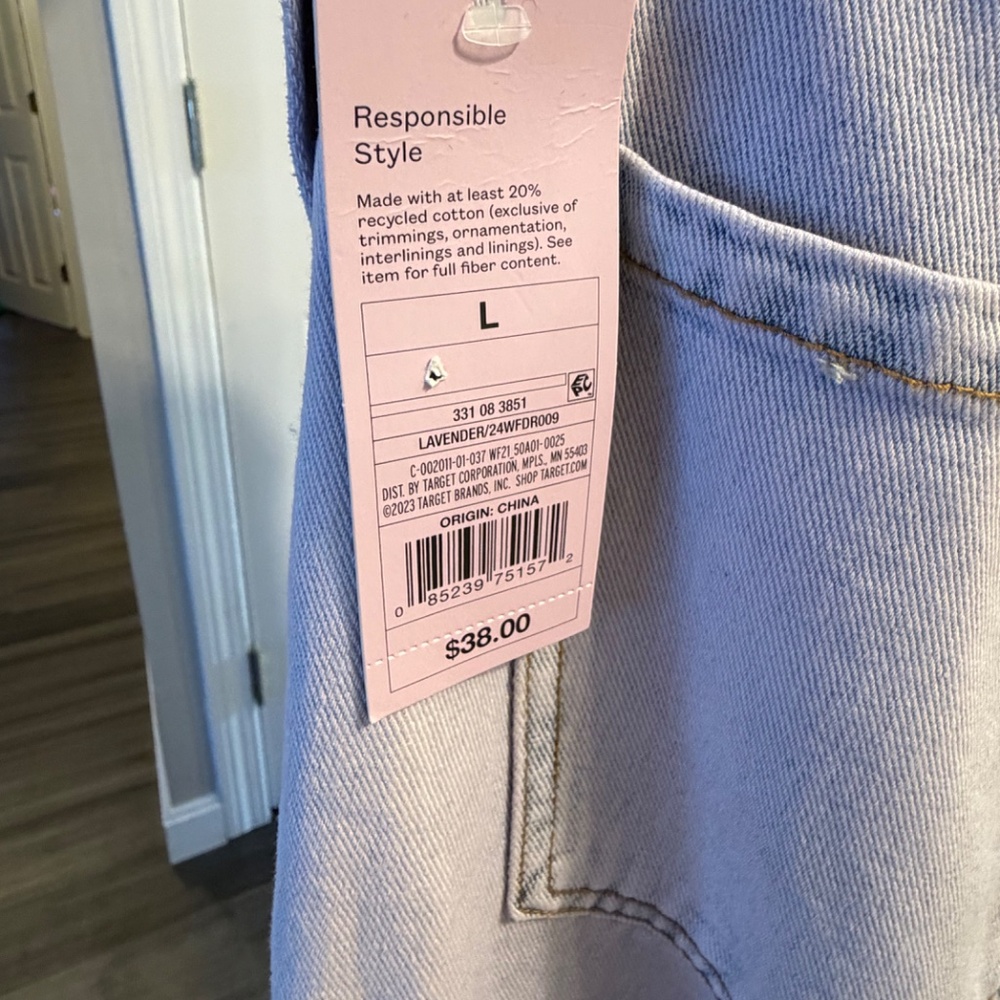 Strapless Denim Jumpsuit - NWT - Picture 4 of 4
